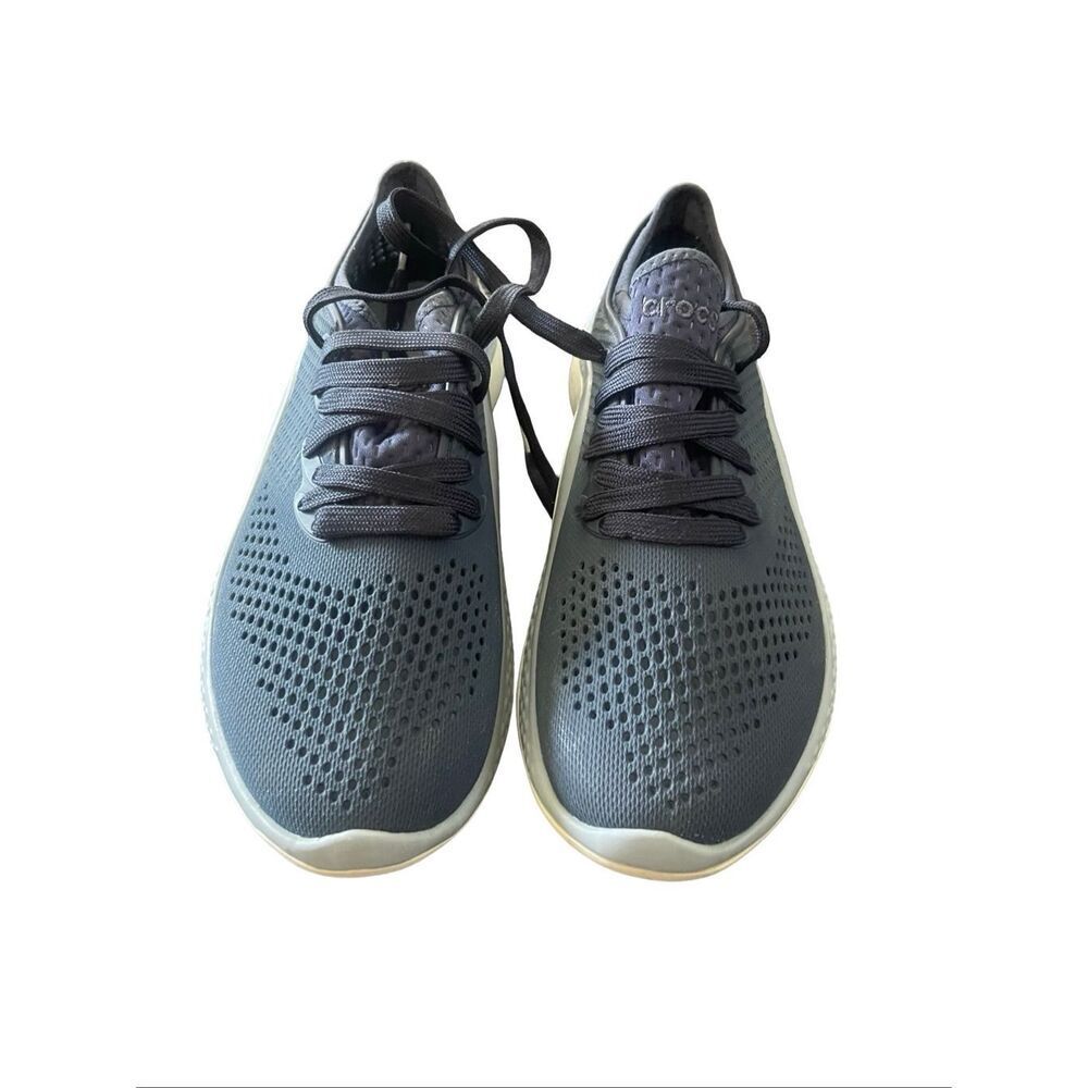 Crocs Womens Blue Lace Up LiteRide 360 Pacer 206705 Sneaker Casual Shoes Size 9W